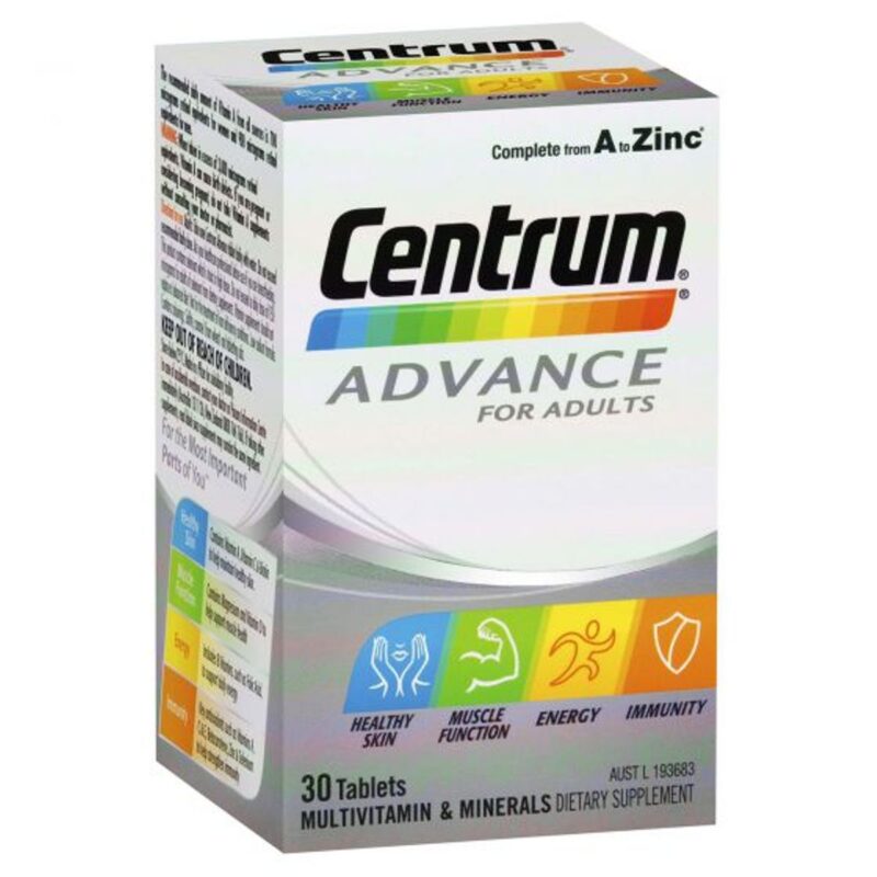 Centrum Advance For Adults Tablets - 30 Pack