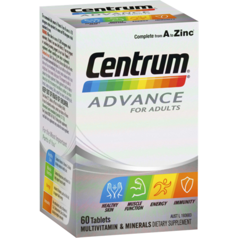 Centrum Advance For Adults Tablets - 60 Pack