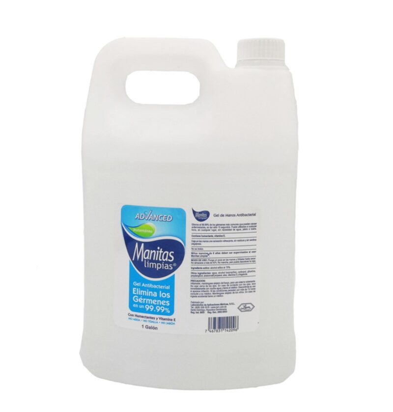 Gallon 4L Antibacterial Waterless Hand Sanitizer Gel OEM