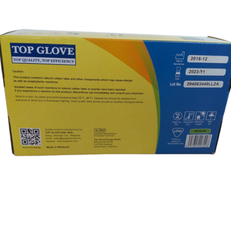 Top Glove Nitrile Disposable Gloves – Powder-free 100 Pcs