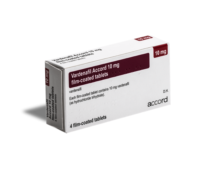 Vardenafil Accord 4 Film Coated Tablet 10 mg