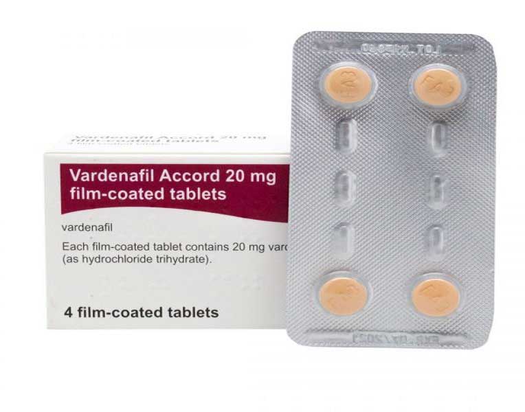 Vardenafil Accord 4 Film Coated Tablet ( 5 mg, 10 mg, 20 mg )